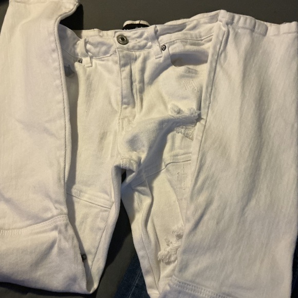 Rue21 White Distressed Men's Skinny Jeans - Picture 5 of 7